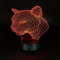 Lightahead невероятно 3D оптична илюзия Touch Night Light LED лампа с изкуство с променящи се цветове, USB захранване за декорация и подаръци