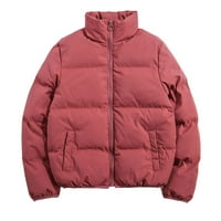 Зимни палта за жени къси плътни цветове с дълъг ръкав цип Up Paras Windproof Paded Clothes Jacket Coat Winter Outwear Sale или Clearance
