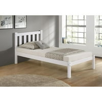 Alaterre Poppy Twin Bed, бяло