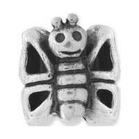 Чарът На Пеперудите . Стерлинги сребърни Антични покритие отразяващи мъниста-КРС746