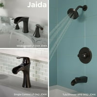 Джайда 1-дръжка вана & душ кран с възстановяване технология в място защита четка никел