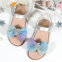 детски обувки мода плоски сандали снежинка ледени принцеси сандали големи деца Бебешки обувки размер 33