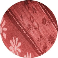 Ahgly Company Indoor правоъгълник с шаблонирана любов червена площ килими, 2 '5'
