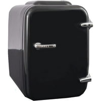 Stand Up Desk Store Portable Mini хладилник и по -топъл - Съвместим с променлив ток, USB и 12V запалки за цигари
