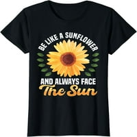 Жени върхове слънчогледо слънце слънчогледов тениска подарък екипаж на врата парти ризи тениски