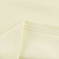 Модна женска тънка прилепване без ръкави с едно рамо от пъпна кръстосана каишка пуловер отгоре тениска бежово m