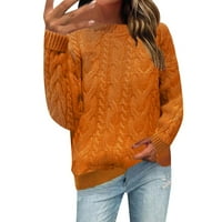 Дълги пуловери за жени Дебели Дамски пуловери висококачествен извънгабаритен Пуловер Д, с