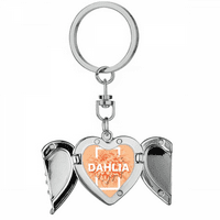 Dahlia Bo Flower Shape Art Deco Fashion Heart Angel Wing Key Chain притежател