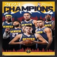 Денвър Нъгетс-стенен плакат на НБА, 22.375 34 в рамка