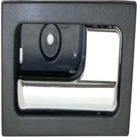 Вътрешна дръжка за врата съвместима с 2009-Форд Ф-черен панел с хромиран лост