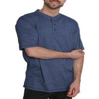 Алпийски езера Мъжка риза с къс ръкав Хенли Гриндъл