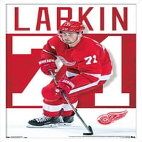 Detroit Red Wings - Dylan Larkin Wall Poster, 14.725 22.375 рамки