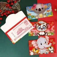 Година на заешкия червен пакет Нова година червени пликове Карикатура Китайски пролетен фестивал Плок за пари за новогодишни партита