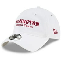 Мъжката нова ера Уайт Вашингтон Футболен отбор Линеен 9TWENTY регулируема шапка - OSFA