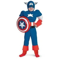Марвел Капитан Америка Мускул Дете Хелоуин Костюм