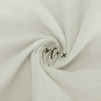 Тениски за жени Дамски Реколта случайни печат в-врата Дълъг ръкав върхове