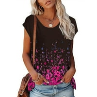 Dyegold Summer Tops for Women Trendy, Cute Floral Print Tops for Women Trendy Излизане