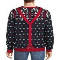 Весели Пуловери Мъжки & големи мъжки грозен Коледа пуловер с дълъг ръкав, Размери с-3ХЛ