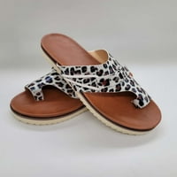 ОАВГЛГ3Б дамски сандали клирънс нов стил плоски сандали удобни приплъзване подметка дамски летни плажни обувки