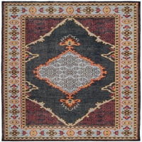 Каменно измиване Melvin Geometric Bornered Area Rug, Blue Multi, 5 '8'