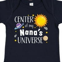 Inktastic Center of My Nana's Universe Gift Baby Boy или Baby Girl Bodysuit