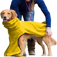 Bellaven Fashion Winter Dog Solid Color поддържа топло кученце домашен любимец палто качулка яке мек руно куче дрехи жълто