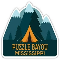 Пъзел Bayou Mississippi Souvenir Vinyl Decal Sticker Camping Design Design