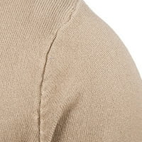Мъжки Ежедневни Трикотажни Жилетка Дълъг Ръкав Пуловер Плътен Цвят Топло Копче Палто