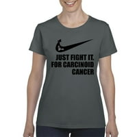 Нормално е скучно - къса ръкав за тениска за жени, до женски размер 3XL - карциноиден рак