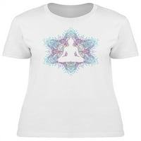 Шестоъгълна мандала Буда Форма тениска жени -Маг от Shutterstock, женска 3x-голяма