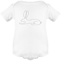 Великденско зайче линия рисунка Боди костюм бебе-изображение от Шатерсток, месеци