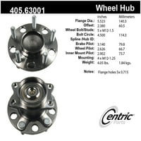 Centric 405. Premium Hub and Bearing Assembly отговаря на SELECT: 2007- Dodge Caliber, 2008- Chrysler Sebring