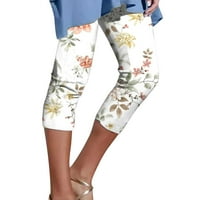 Панталони за модни жени от отпечатани тънки и носете гамаши летни плажни панталони от каприс