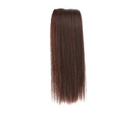 Юхай удължаване на косата клип дълга добавка за коса ластик невидим човешка коса перука Подложки за женски