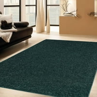 Ambiant Kids Molid Color Area Rugs Forest Green - 6 '8' Oval