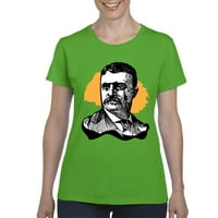 Нормално е скучно - Къс ръкав за женски тениска, до женски размер 3XL - Американският президент Теодор Рузвелт