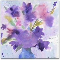 Търговска марка изобразително изкуство лилави цветове платно изкуство от Шийла Голдън