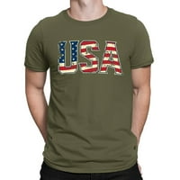 Люиен Патриотични Ризи За Жени Плюс Хлабав Американски Флаг Класически Годни Поло Риза