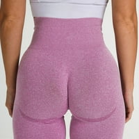 уофедио йога панталони чист цвят-повдигане спорт фитнес бягане с висока талия йога панталони анцуг дамски клин