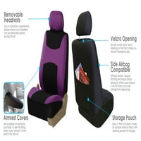 Групови светлинни и ветровити капаци на седалките за автоматично, облегалките с пълни капаци за автоматично седалки, лилави и черни