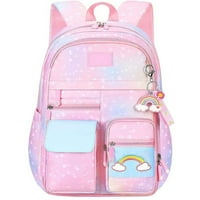 Diamond Girls Backpack, училищни раници, сладка чанта за книги с отделения за Teen Girl Kid ученици принцеса училищна чанта