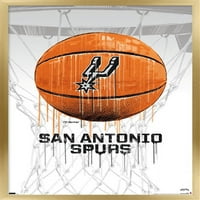 Сан Антонио Спърс-Дрип Баскетбол Стена Плакат, 14.725 22.375