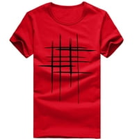 Мъжки Ризи Клирънс Плюс Размер Лято Печат Тениски Риза С Къс Ръкав Т Риза Ежедневни Блуза Отгоре