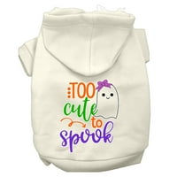 Mirage Pet Products твърде сладки, за да Spook-Girly Ghost Dog Hoodie, Cream, L