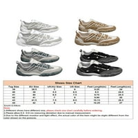Lacyhop мъжки треньори кръгли пръсти на ежедневни обувки дантела маратонки спортни модни пешеходни обувки Леки работни места Уайт Сиво 9