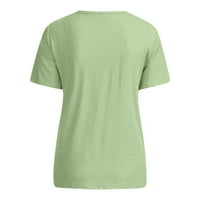 Wozhidaose дамски върхове модни жени отпечатване на ежедневно о-предшественици Забавна тениска за дама момиче топ зелени върхове за жени
