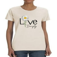 Live Simply Daisy Тениска жени -разно от Shutterstock, женски xx-голям