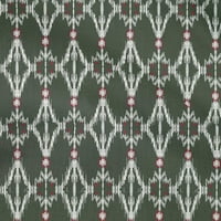 OneOone Cotton Fle Fabric Geometric Ikat Printed Craft Fabric Bty Wide