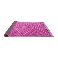 Ahgly Company Indoor Rectangle Southwestern Pink Country Area Rugs, 6 '9'