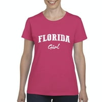 - Женска тениска с къс ръкав - момиче от Флорида
